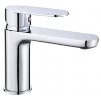 Смеситель для раковины VIEIR V083511, однорычажный, средний Г-излив, хром