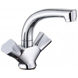 Смеситель для раковины VIEIR V150112, двухвентильный, средний излив