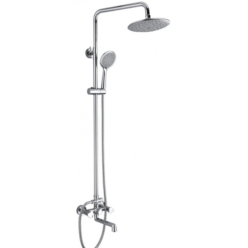 Душевая система VIEIR V150162, двухвентильный, поворотный излив, ручной душ, тропический душ, штанга купить в интернет магазине Санрай73
