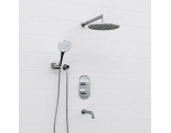 Встраиваемый комплект для ванны с верхней душевой насадкой, лейкой и изливом WasserKraft A174819 Thermo