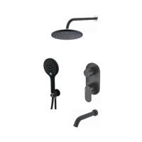 Встраиваемый комплект для ванны с верхней душевой насадкой, лейкой и изливом WasserKraft A177471