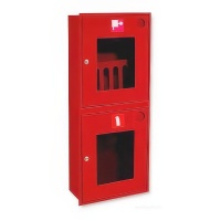 Пожарный шкаф ШПК-320-12 ВОК (встраиваемый, со стеклом)