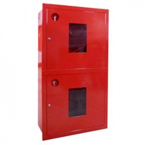 Пожарный шкаф ШПК-320-21 ВОК (встраиваемый, со стеклом) купить в интернет магазине Санрай73