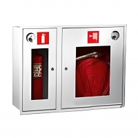Пожарный шкаф ШПКО-315 ВОБ (встраиваемый, со стеклом)