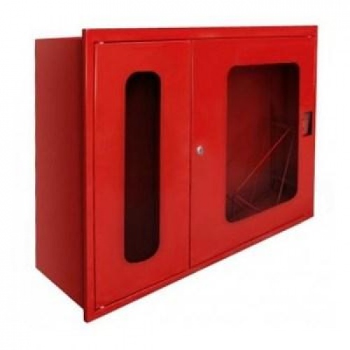 Пожарный шкаф ШПКО-315 ВОК (встраиваемый, со стеклом) купить в интернет магазине Санрай73