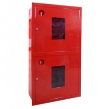 Пожарный шкаф ШПКО-320 ВОК (встраиваемый, со стеклом)