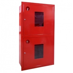 Пожарный шкаф ШПКО-320 ВОК (встраиваемый, со стеклом)