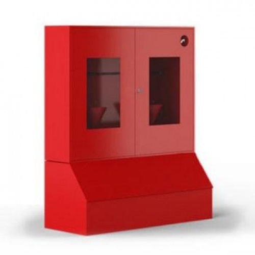 Щит пожарный закрытый ЩПЗ (окно) с ящиком для песка 0,5 м³ купить в интернет магазине Санрай73