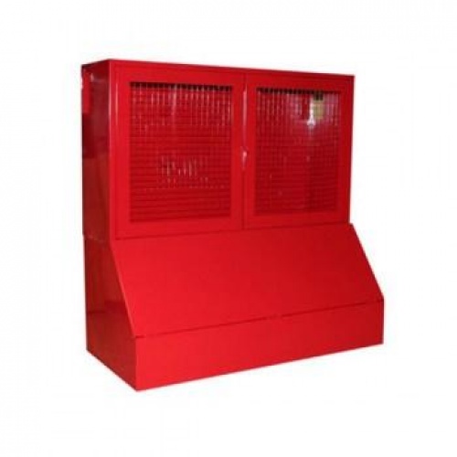 Щит пожарный закрытый ЩПЗ (сетка) с ящиком для песка 0,5 м³ купить в интернет магазине Санрай73