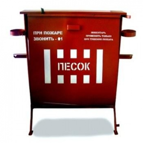 Стенд пожарный металлический тип «Комби» с ящиком для песка купить в интернет магазине Санрай73