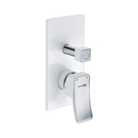 Смеситель для ванны и душа WasserKraft Aller 10641WHITE