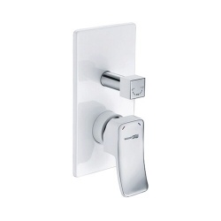 Смеситель для ванны и душа WasserKraft Aller 10641WHITE