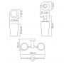 Держатель стакана и дозатора WasserKraft K-28289