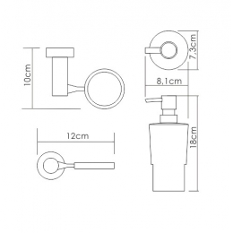Дозатор для жидкого мыла WasserKraft K-28299
