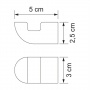 Крючок WasserKraft Kammel K-8323WHITE
