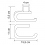 Держатель туалетной бумаги WasserKraft Kammel K-8396WHITE