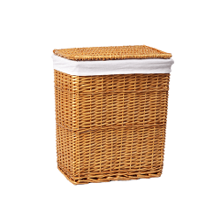 Плетеная корзина для белья с крышкой WasserKraft Ammer WB-370-L