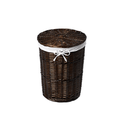 Плетеная корзина для белья с крышкой WasserKraft Еlbe WB-740-M