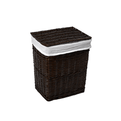 Плетеная корзина для белья с крышкой WasserKraft Isar WB-130-M