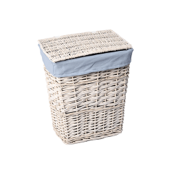 Плетеная корзина для белья с крышкой WasserKraft Lippe WB-450-L