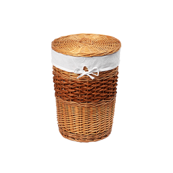 Плетеная корзина для белья с крышкой WasserKraft Main WB-410-M