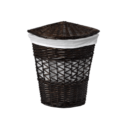 Плетеная корзина для белья с крышкой WasserKraft Salm WB-270-L