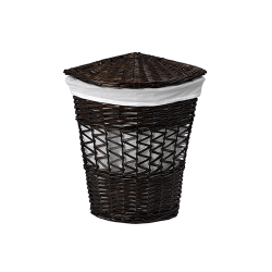 Плетеная корзина для белья с крышкой WasserKraft Salm WB-270-M