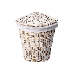 Плетеная корзина для белья с крышкой WasserKraft Vils WB-560-L