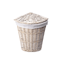 Плетеная корзина для белья с крышкой WasserKraft Vils WB-560-M