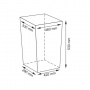 Плетеная корзина для белья с крышкой WasserKraft Ammer WB-370-L