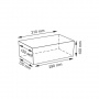 Плетеная корзина WasserKraft Lossa WB-120-S