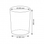 Плетеная корзина для белья с крышкой WasserKraft Main WB-410-L