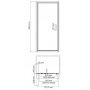 Душевая дверь WasserKraft Salm 27I12