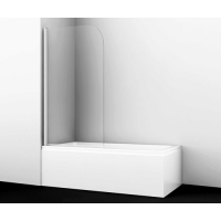 Стеклянная шторка на ванну WasserKraft Leine 35P01-80