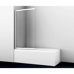 Стеклянная шторка на ванну WasserKraft Main 41S02-100