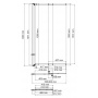 Стеклянная шторка на ванну WasserKraft Main 41S02-80