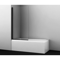 Стеклянная шторка на ванну WasserKraft Berkel 48P01-80BLACK