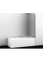 Стеклянная шторка на ванну WasserKraft Berkel 48P01-80R Matt glass