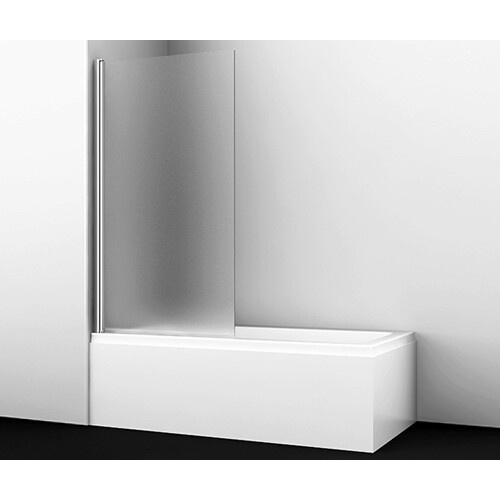 Стеклянная шторка на ванну WasserKraft Berkel 48P01-80L Matt glass купить в интернет магазине Санрай73