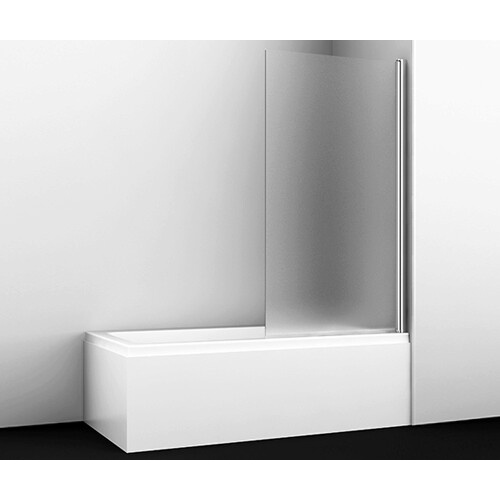 Стеклянная шторка на ванну WasserKraft Berkel 48P01-80R Matt glass купить в интернет магазине Санрай73