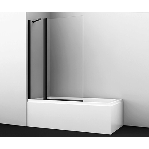 Стеклянная шторка на ванну WasserKraft Berkel 48P02-110BLACK Fixed купить в интернет магазине Санрай73