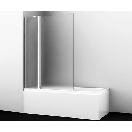 Стеклянная шторка на ванну WasserKraft Berkel 48P02-110L Matt glass Fixed купить в интернет магазине Санрай73