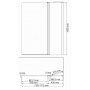 Стеклянная шторка на ванну WasserKraft Berkel 48P02-110R Matt glass Fixed