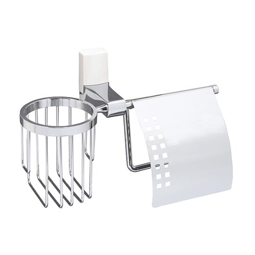 Держатель туалетной бумаги и освежителя WasserKraft Leine K-5059WHITE купить в интернет магазине Санрай73