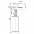 Дозатор для мыла встраиваемый WasserKraft K-1799 черный