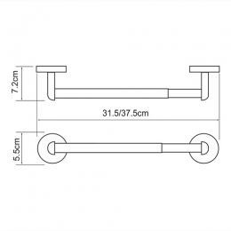 Держатель бумажных полотенец WasserKraft Rhein K-6291 (ранее К-6222D)
