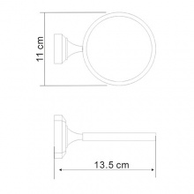 Запасной держатель щетки для унитаза WasserKraft Oder C173