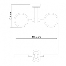 Запасной держатель, двойной WasserKraft Oder C174