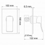 Смеситель для душа WasserKraft Aller 10651WHITE