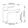Смеситель для умывальника WasserKraft Aller 1063WHITE
